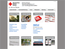 Tablet Screenshot of drk-naumburg.de